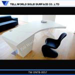 New 2014 White Modern Executive Desk Office Table Design