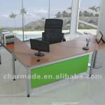 QQ idea L shape manager office table design / office furniture director desk-
