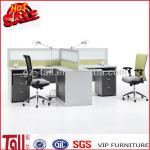 Hot sale standard sizes of workstation furniture 2 seats staff computer desks TL-R32-2