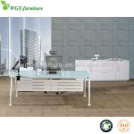 Table top glass modern executive desk