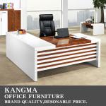 new design veneer white color paniting office modern office desk T350