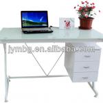 Fashion modern tempered glass office/home desk-SQ-1033