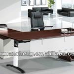 Modern Office Desk,Modern Office Desk With Pedestal And CUP Holder,Office Desk With Metal FrameXC-HJ-9911