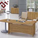 Wood Color Malamine Open Office Desk