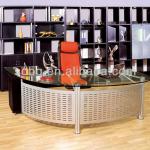 2013 modern office furniture tempered glass office executive desk D074