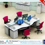 Hot sale! office cluster of 4-staff cubicles,modular office partition system, modern office workstation China manufacturer