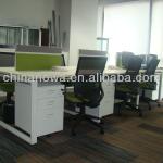 High quality mordern design desk base office metal frame table workstation with fabric / arcylic screen-TD Series