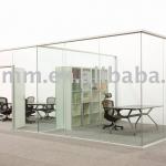 Frameless glass office partition, glass partition wall, transparent glass divider for office, hotel, restuarant