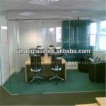 Acid etched Laminated Glass office partition-