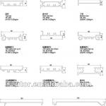 Modular office partition aluminum profile(T8-series)