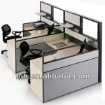 Modern high wall cubicle office workstation furniture design(FOH-BW-A2L1414T)