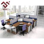 L Shape Curve Desk 60mm Strong Office Partition