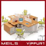 modern design office supply for 4 person workstation