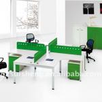 office workstation for 4 people with 2mm steel desktop partition