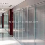 Jialifu decorative glass partition with venetian blinds-JLF-003GP