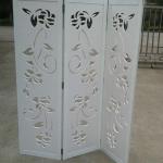 GOOD!PVC folding Carved office partition-Folding carved screen/partition