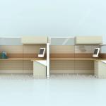 office system furniture workstation with frame &amp; panel office seperation