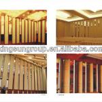 Doing acoustic movable hotel room divider