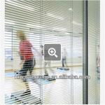 2013 new design office soundproof tempered glass partition with integrated blinds-36