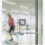 2013 new design office soundproof tempered glass partition with integrated blinds