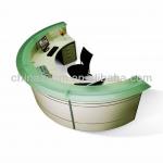 half round melamine reception desk