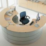 round reception desk