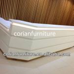 Corian made office reception counter