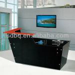 Modern Office Furniture Tempered Glass Reception Desk Design