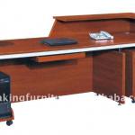 reception desk with modern design