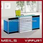 glass top modern reception counter