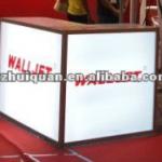 High quality lighted acrylic reception desk