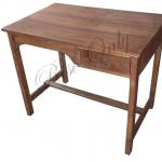 wooden antique writing table with 1 drawer