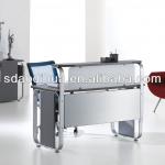 Cheap price simple design reception desk W-R5B-W-R5B
