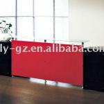 High Point Wood and Glass Reception Desk