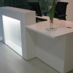 White Salon Reception Desk