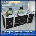 elegant black office receiption desk