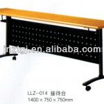 Steel and wooden reception desk-LL-014