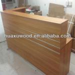 HX140115-MZ454 walnut long reception desk design