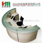 curved reception desk with table,mobile pedestal