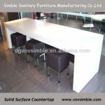 acrylic solid surface fast food restaurant design counter-NA