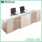 High quality glass top reception desk-YZB29