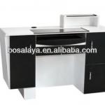 Black salon fashionable reception desk-K0305