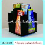 China acrylic black cube desktop brochure holder wholesale-OBH-05