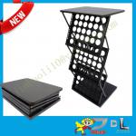 Zed up floor freestanding metal magazine display rack / Portable commercial magazine rack for sale