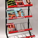 Single Sides Floor Magazine Rack-020137