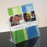 Wholesale 2-pocket Clear Acrylic Brochure Holder-BH-25