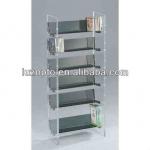 clear acrylicfloor standing magazine rack,book display racks