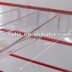 High Quality Clear Acrylic Shopfitting Slatwall shelf Brackets