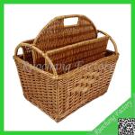 Wicker commercial magazine racks for premium brand buyer