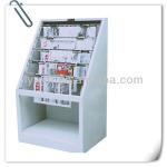 new style metal standing newspaper rack